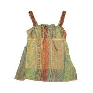 Vintage Y2k Jordache Milkmaid Babydoll Top Size M Boho Fairy Whimsy Hippie